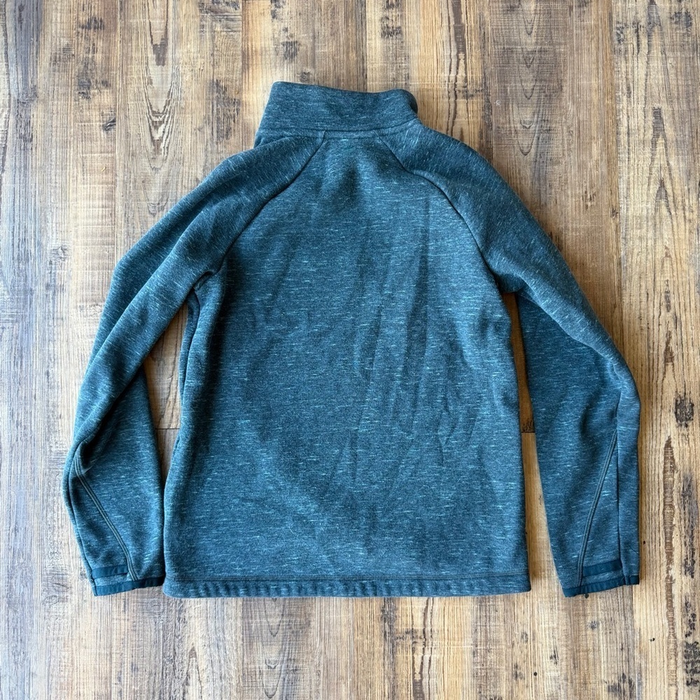 Athleta Girl Crazy Cozy Karma Wrap 2.0 SZ L (12) Abyss Heather Fleece Pullover - Picture 6 of 6